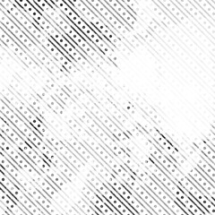 Fototapeta premium Distressed geometric black and white overlay pattern design