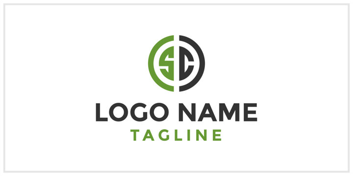 The bold circle SC logo design