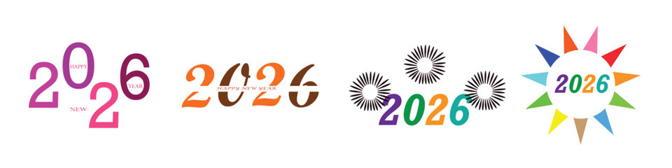 2026 year simple icon