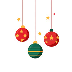 Colorful Christmas Ornaments Hanging Against a Dark Background, Perfectly Showcasing Holiday Spirit and Festive Cheer with Vibrant Designs and Shapes on transparent background
