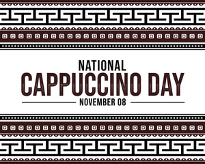 National cappuccino day november eight celebrate cappuccino coffee drink special