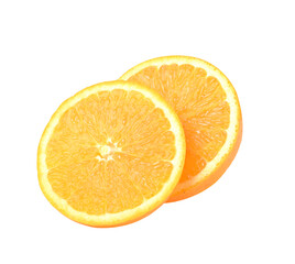 orange slices on transparent png