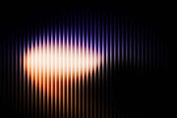 Gradient with a glass effect abstract vertical lines with a bright light shining through the center motion