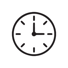 Clock Icon Showing Time