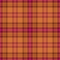 Checkered design for prints. Seamless orange color check pattern.Repeating patern plaid.  Repeated tartan fabric.Ekose texture. Madras flannel.Vector scottish fabriс.Checker line.Stripe gingham