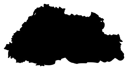 Obraz premium Bulgaria map outline silhouette vector country shape laser cutting engraving