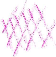 Scribbled, textured, organic mesh, with a relaxed and handmade look, forming braided