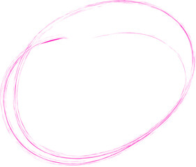 Circular shape with scribbled, organic and textured lines
