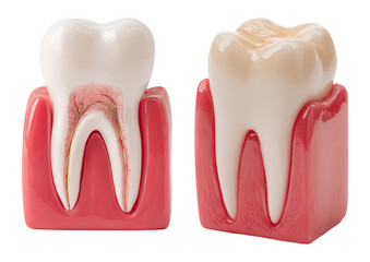 Anatomy model of a tooth isolated