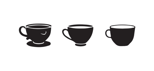 Coffee cup vector icons set, Coffee cup icon,  coffee sign and symbol,  Vector illustration EPS 10.