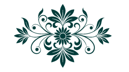 A vibrant green floral vector pattern with elegant leaf and scroll ornaments forms a seamless nature wallpaper illustration for spring decor