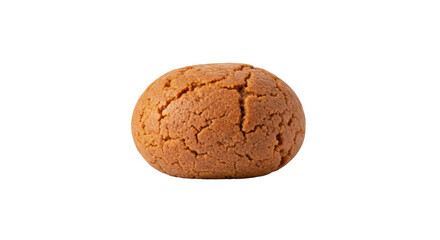 Isolated Amaretti Cookie, Traditional Italian Biscuit from Almond Flour, Macaroon Food Treat