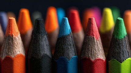 Vibrant colored pencils offering endless creative possibilities for artists designers and educators perfect for school projects and colorful illustrations