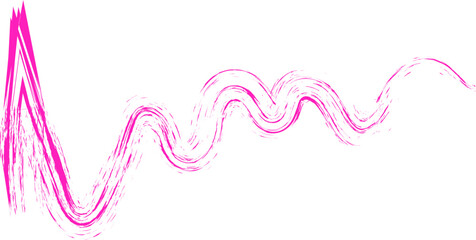 Scribbled, wavy and textured line shape