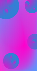 Copy Space Abstract background with circles Pink Blue and Purple Gradient