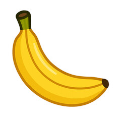 Flat Simple Illustration of Banana