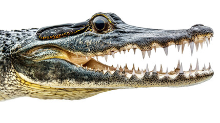 Obraz premium crocodile isolated on white background