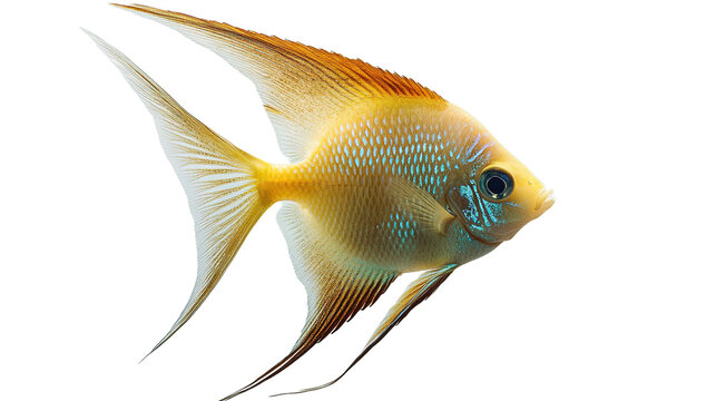 goldfish isolated on white