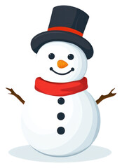 PNG Snowman illustration winter decoration.