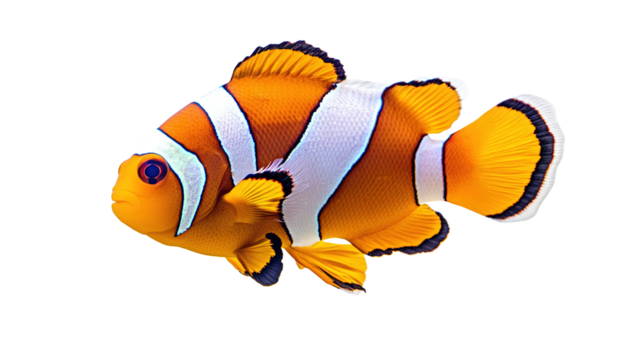clown fish isolated on white background