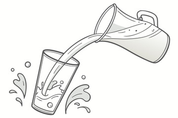 illustration of a glass of champagne