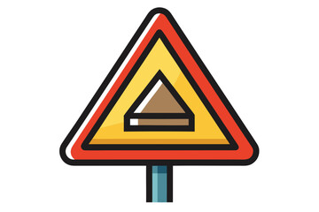 Obraz premium warning triangle sign