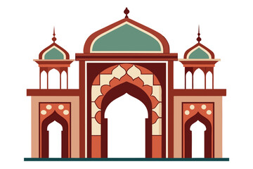 taj mahal vector