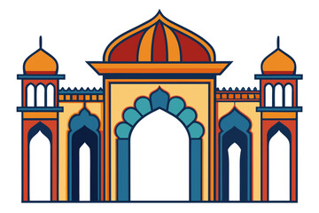 taj mahal vector