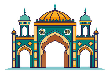 taj mahal vector