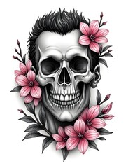 Fototapeta premium Black & Grey Tattoo Design 
