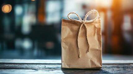 Brown paper bag gift