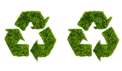 Green Living & Eco Illustration, Eco-Friendly Arrow and Nature Icons