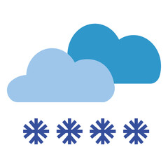 snowfall vector icon