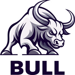 Black and white rhinoceros vector illustration of a wild animal head silhouette for design tattoo or symbol sign