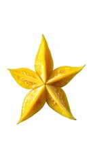 Starfruit sliced, bright yellow