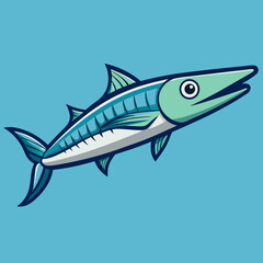 Fototapeta premium vector illustration of a fish