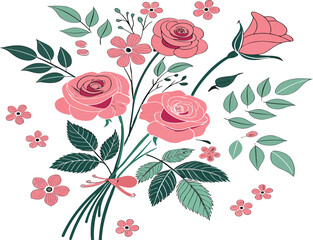 seamless pattern of roses