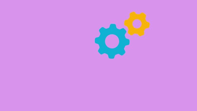 vector illustration of colorful gears