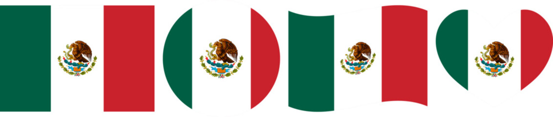 Mexico flag illustrator country flags symbol National Collection International  Set