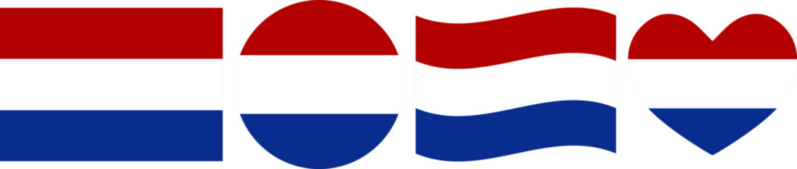 Nederland flag illustrator country flags symbol National Collection International  Set
