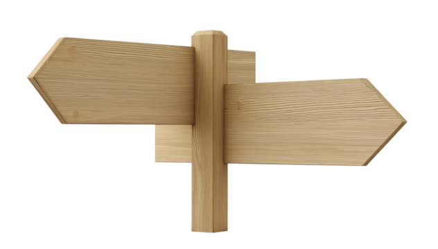 Vintage Direction Signs for Outdoors, Hiking Trails, and Road Journeys