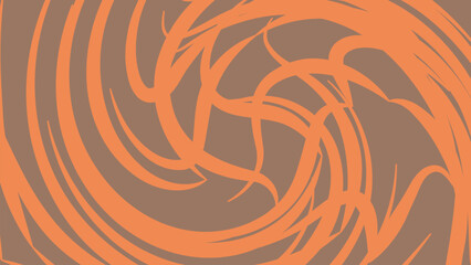 An abstract orange vector illustration featuring a tribal tiger and flames in a seamless pattern for a vibrant tattoo or wallpaper design