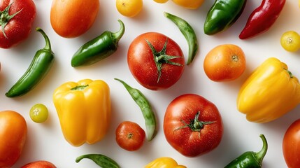 focal. Colorful summer vegetables arranged in a circular pattern, showcasing fresh and vibrant produce. menu design, packaging mockups, designed for food delivery and cloud-kitchen brand materials.