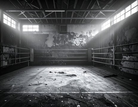 Abandoned boxing ring
