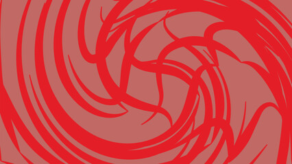 Abstract red background vector illustration with a floral pattern and swirling fire elements