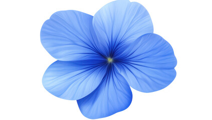 A beautifully detailed blue flower with delicate petals. intricate textures and soft gradients. set against a clean white background. ideal for nature-themed designs or floral illustrations