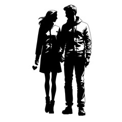 Couple holding hands while walking together, enjoying a moment of connection and love