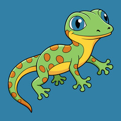 Fototapeta premium green frog cartoon