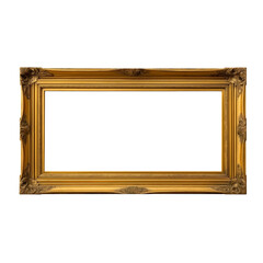 Ornate Gold Picture Frame Antique Vintage Decorative Artwork Display