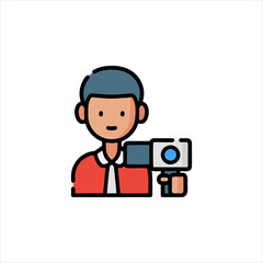 User with Camera